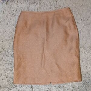 Talbots Rose Gold Pencil Skirt